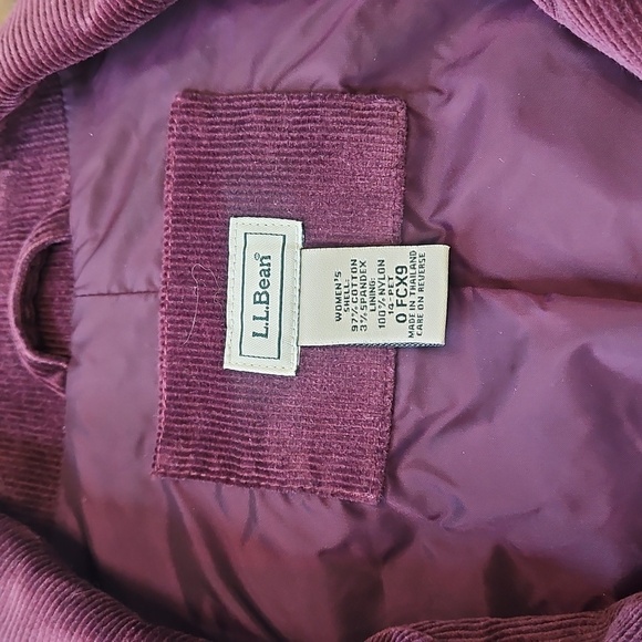 L.L. Bean Purple Corduroy Blazer with Notched Lapel - Picture 4 of 13